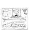 MRB Blueprint of Tugboat "Achille" 68cm