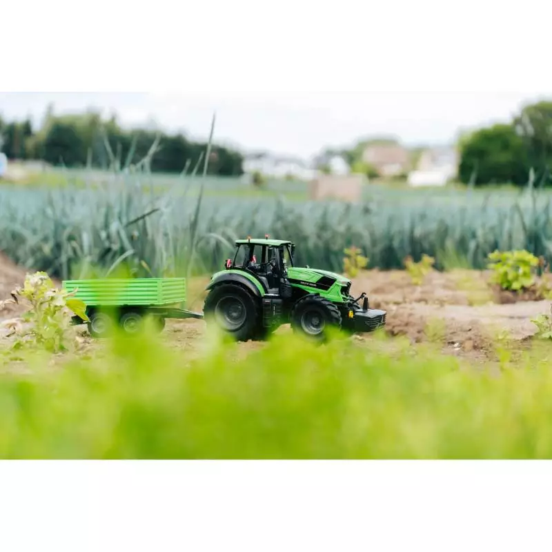 Deutz 8280 TTV tractor with trailer scale 1:16 100% RTR version - Carson 500907705
