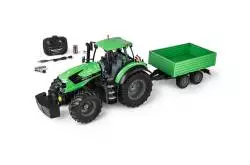 Tracteur Deutz 8280 TTV avec remorque échelle 1:16 version 100% RTR - Carson 500907705