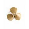 Plastic three-blade propeller Ø70mm on the left - AERONAUT 717081