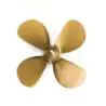 Hélice classique 4 pales 70mm M4 à droite en plastique Aero-Naut 717191
