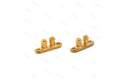 2 Double Metal 12mm Mooring Bollards