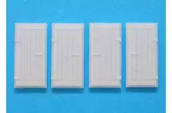 4 Portes aspect bois droites et gauches 32x15mm - TecniModel