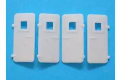 4 Portes étanches avec hublot carré gauches et droites 32x15mm - TecniModel