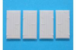 4 Left and right wood-look doors 37x17mm - TecniModel
