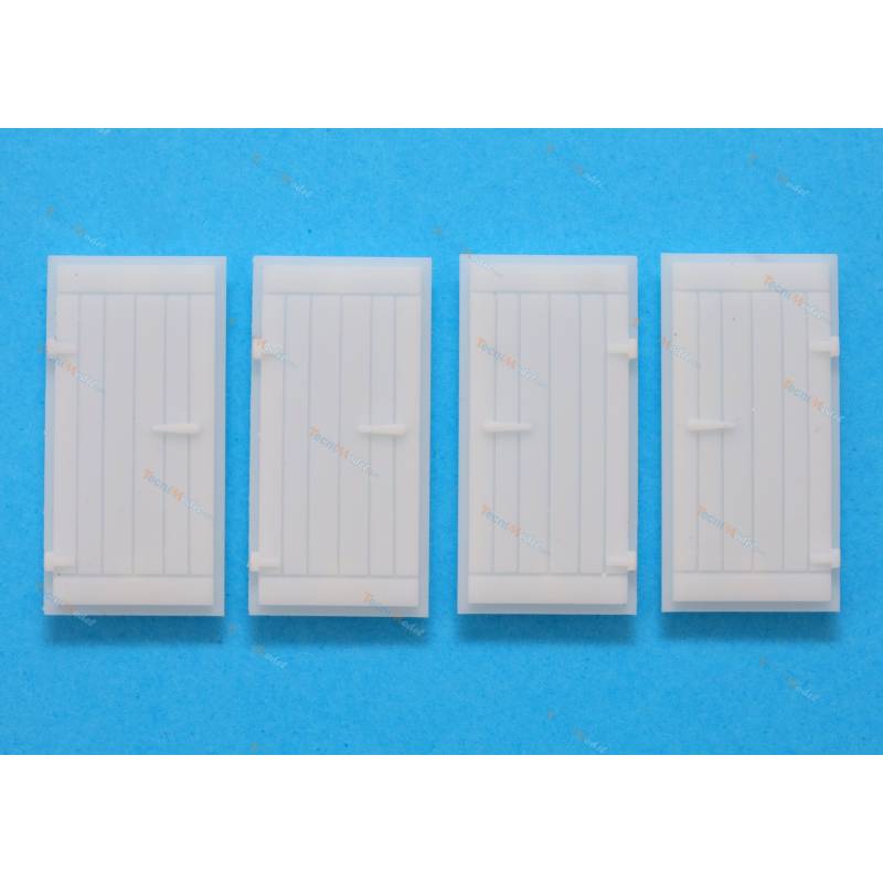 4 Left and right wood-look doors 37x17mm - TecniModel