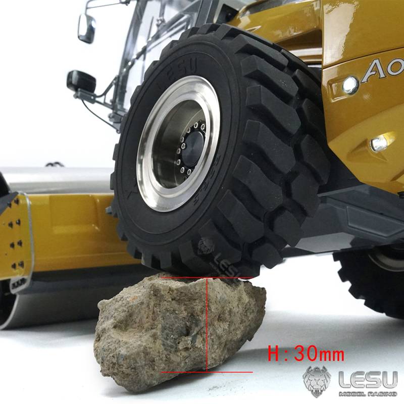 Rouleau compresseur RC Aoue H13i LESU 1/14 en kit - LESU RD-A0009-KIT