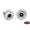 Pack de jantes tôle blanches old-school pour camion Tamiya 4x2 1/14 - RC4WD Diesel