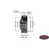 Pack de jantes tôle blanches old-school pour camion Tamiya 4x2 1/14 - RC4WD Diesel