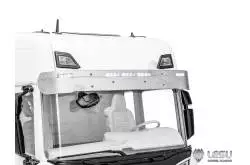 Visière en inox avec veilleuses pour Scania S Tamiya 1/14 - LESU S-1254-E