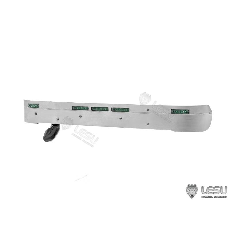 Stainless steel visor with lights for Scania S Tamiya 1/14 - LESU S-1254-E