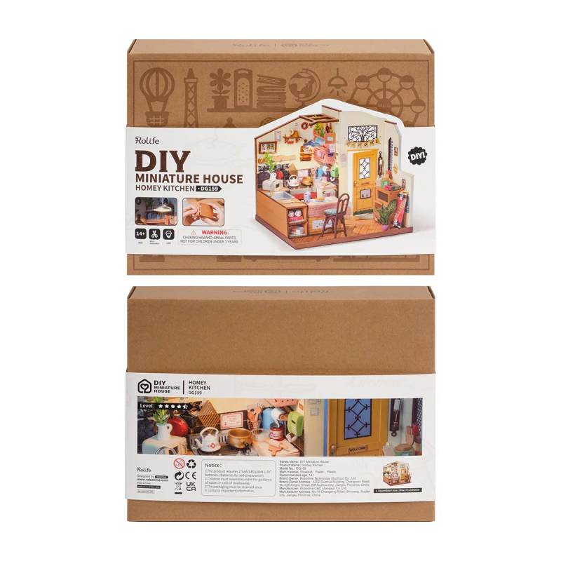 Cozy Kitchen miniature house
Robotime DG159
