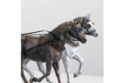 Set of 2 figures horses 1/12 Artesania Latina 20345H