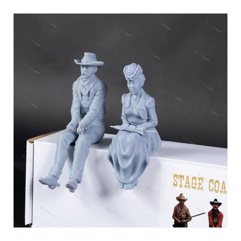 Set of 4 figures for Stage Coach 1/12 Artesania Latina 20345F