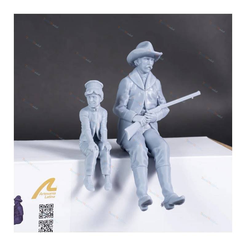 Set of 4 figures for Stage Coach 1/12 Artesania Latina 20345F