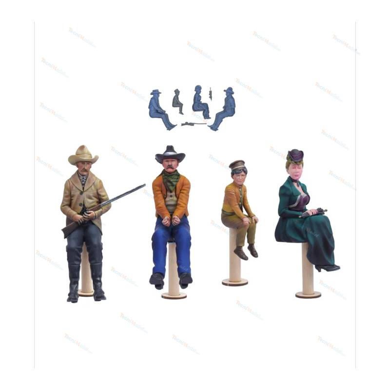 Lot de 4 figurines pour diligence Stage Coach 1/12
Artesania Latina 20345F