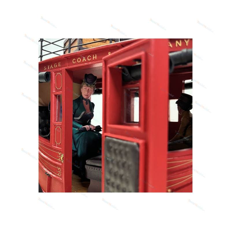 Set of 4 figures for Stage Coach 1/12 Artesania Latina 20345F
