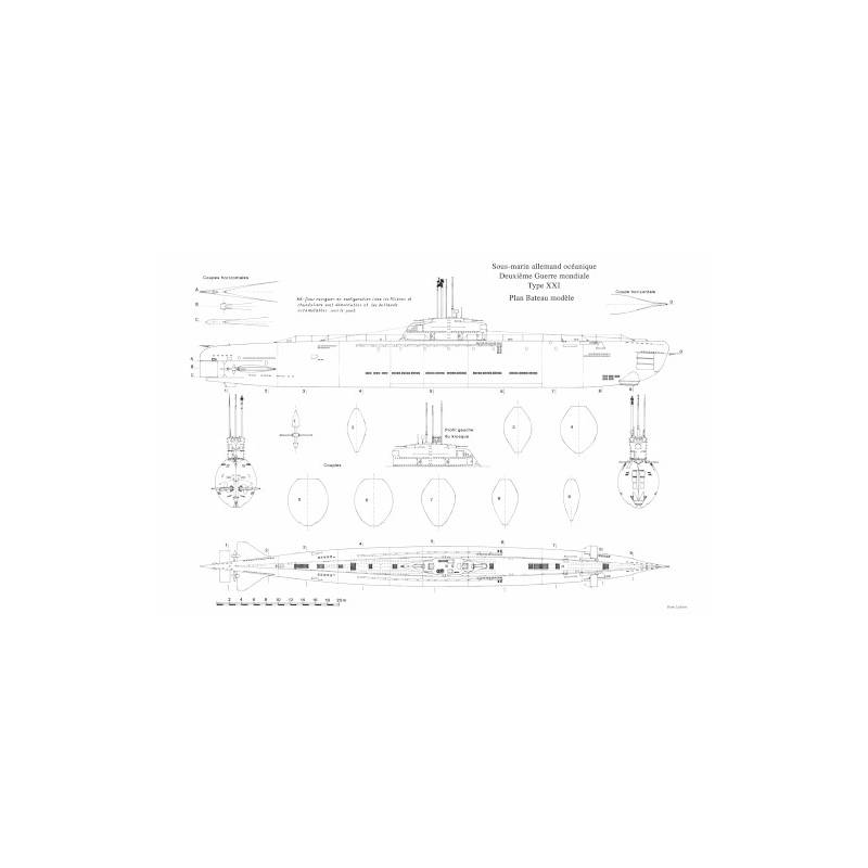 MRB Blueprint of Type XXI submarine
MRB-PL-2187