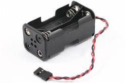 Battery case for 4 AA LR6 batteries with socket Futaba