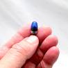 Gyrophare bleu Ø12mm cabochon arrondi base filetée - Pistenking RX12-BG