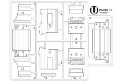 Parts U Volvo FH16 4x2 56375 (Side panels, rear light clusters) - Tamiya 9225244
