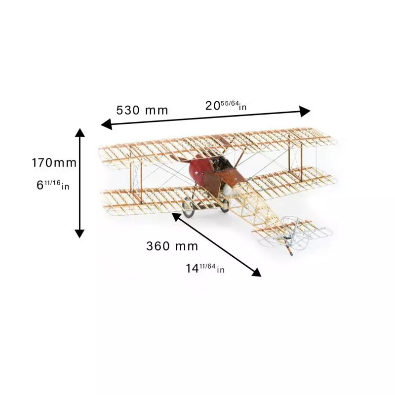 SOPWITH CAMEL F1 1918 1/16
Artesania Latina 20351