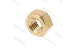 10 Nuts HU M1.6 brass DIN934