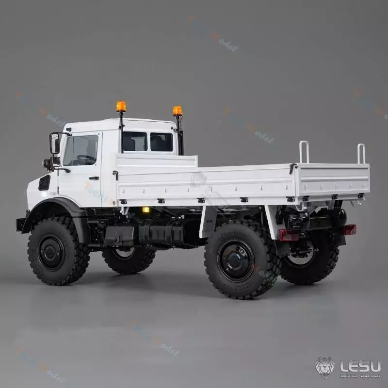Camion RC tout-terrain U4023 4x4 1/14 Lesu en kit (peint en blanc) - LESU MT-44023-KIT-S