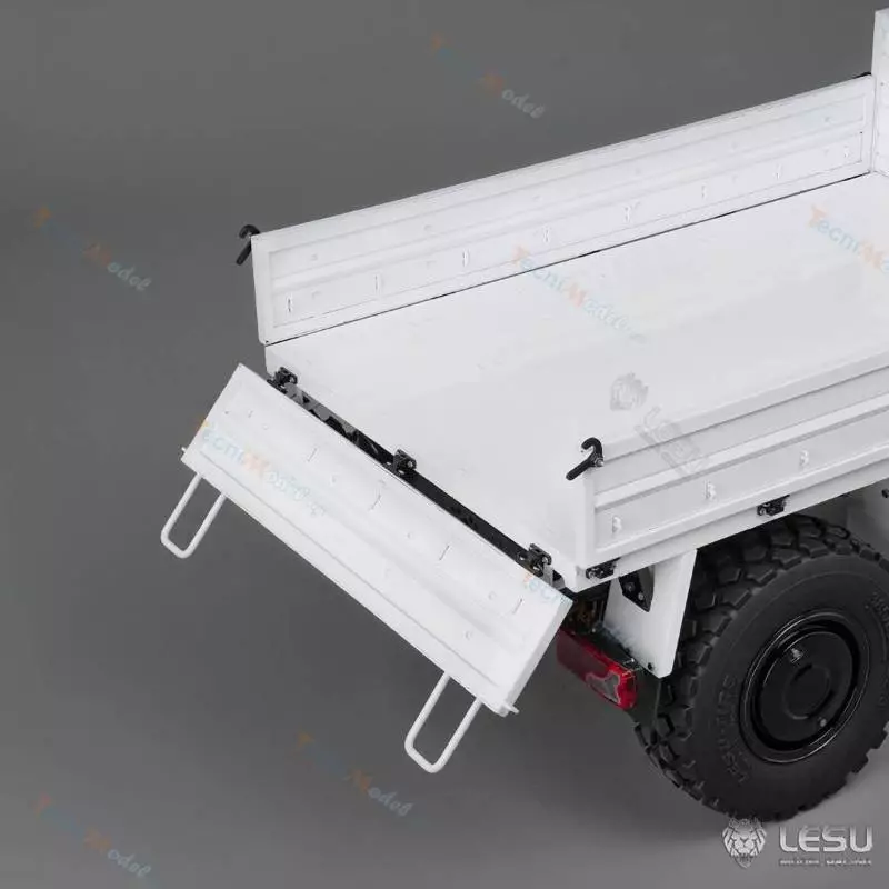 Camion RC tout-terrain U4023 4x4 1/14 Lesu en kit (peint en blanc) - LESU MT-44023-KIT-S