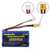 7.4V 5000mAh Li-Ion battery with XT-30 socket - Scientific France Z01HR3000 - HelloRadio HR3000