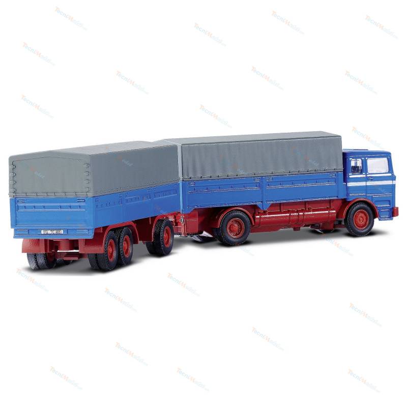 Radio-controlled truck Carson 1:87 MB 1620 with tarpaulin and trailerCarson 500504157