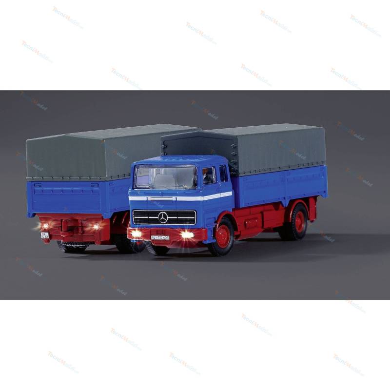 Radio-controlled truck Carson 1:87 MB 1620 with tarpaulin and trailerCarson 500504157