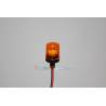 Ø10mm Flat-top orange rotating beacon dome - Pistenking KL16-O
