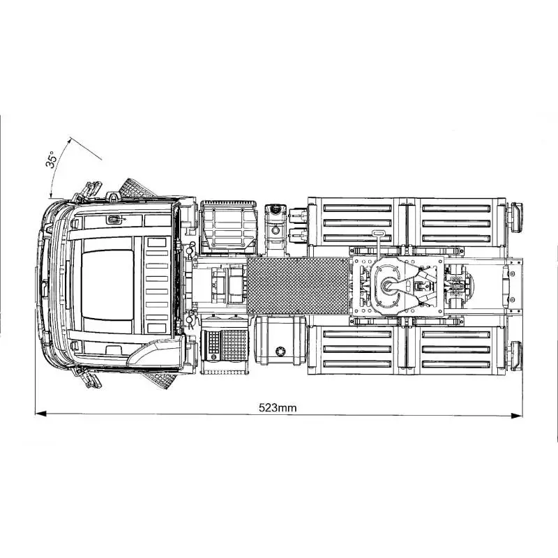 Camion RC Volvo FMX 6x4 tracteur RTR 1/14 - Double-E E013-001