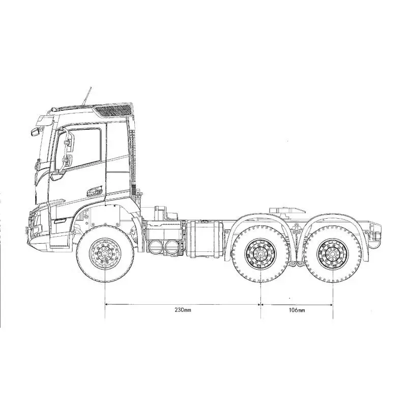 RC Truck Volvo FMX 6x4 tractor unit RTR 1/14 - Double-E E013-001