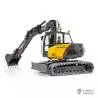 Excavatrice hydraulique RC compacte Aoue MC15 1/14 LESU en kit PEINT - LESU BA-B0042-KIT-S