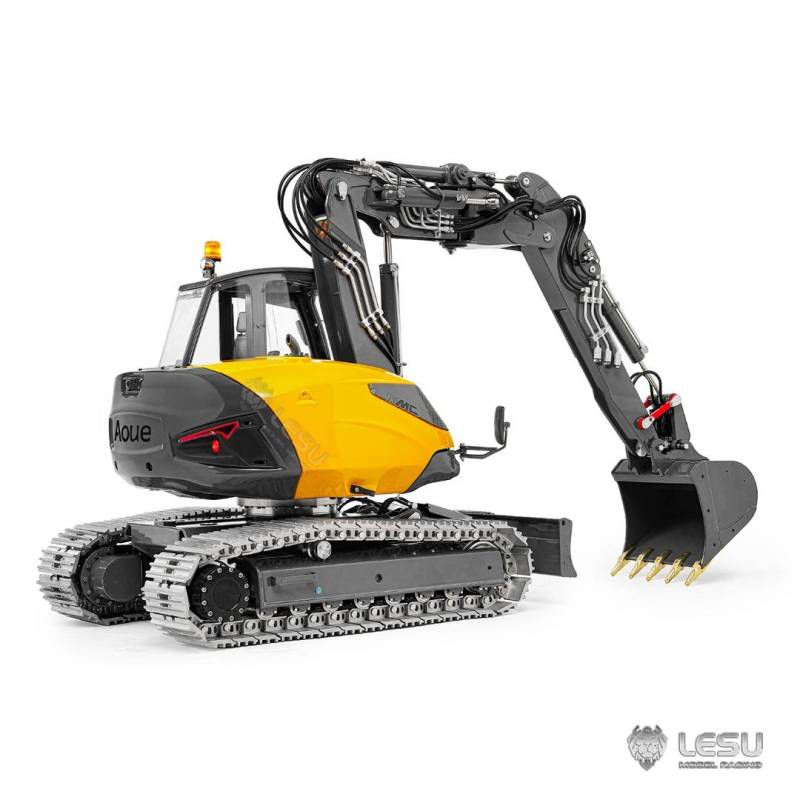 Compact RC hydraulic excavator Aoue MC15 1/14 LESU (spray painted version) - LESU BA-B0042-KIT-S