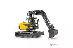 Excavatrice hydraulique RC compacte Aoue MC15 1/14 LESU en kit PEINT - LESU BA-B0042-KIT-S