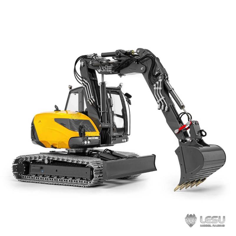 Compact RC hydraulic excavator Aoue MC15 1/14 LESU (spray painted version) - LESU BA-B0042-KIT-S