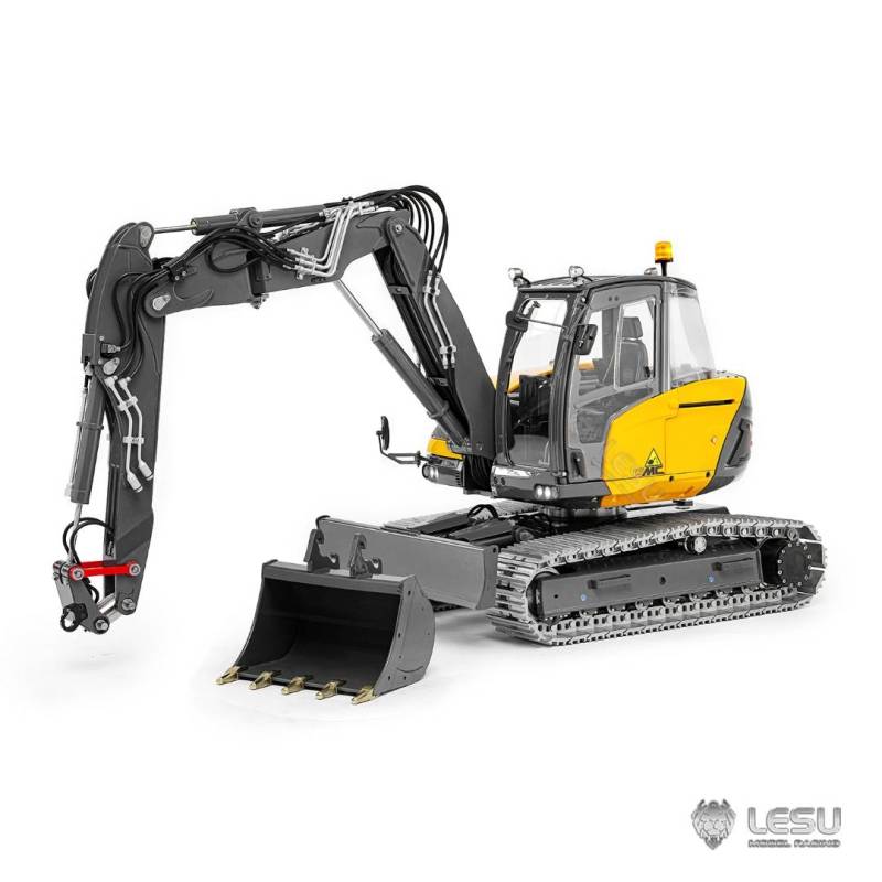 Compact RC hydraulic excavator Aoue MC15 1/14 LESU (spray painted version) - LESU BA-B0042-KIT-S