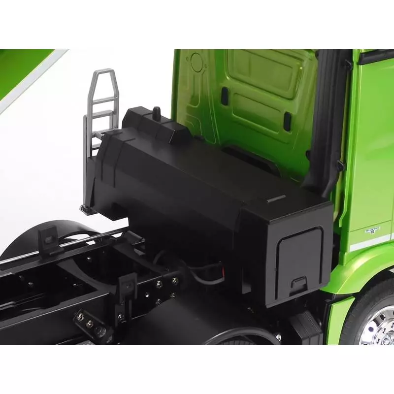 Camion RC Tamiya Mercedes Arocs 4151 porteur benne 8x4 en kit peint en Vert Candy brillant - Tamiya 47523