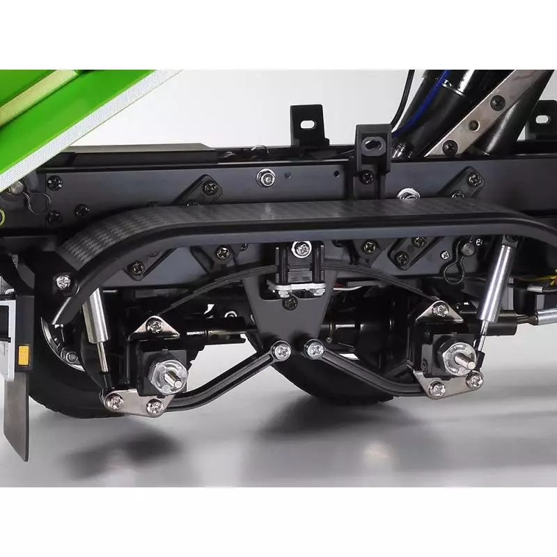 Camion RC Tamiya Mercedes Arocs 4151 porteur benne 8x4 en kit peint en Vert Candy brillant - Tamiya 47523