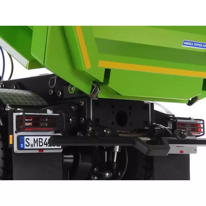 Camion RC Tamiya Mercedes Arocs 4151 porteur benne 8x4 en kit peint en Vert Candy brillant - Tamiya 47523