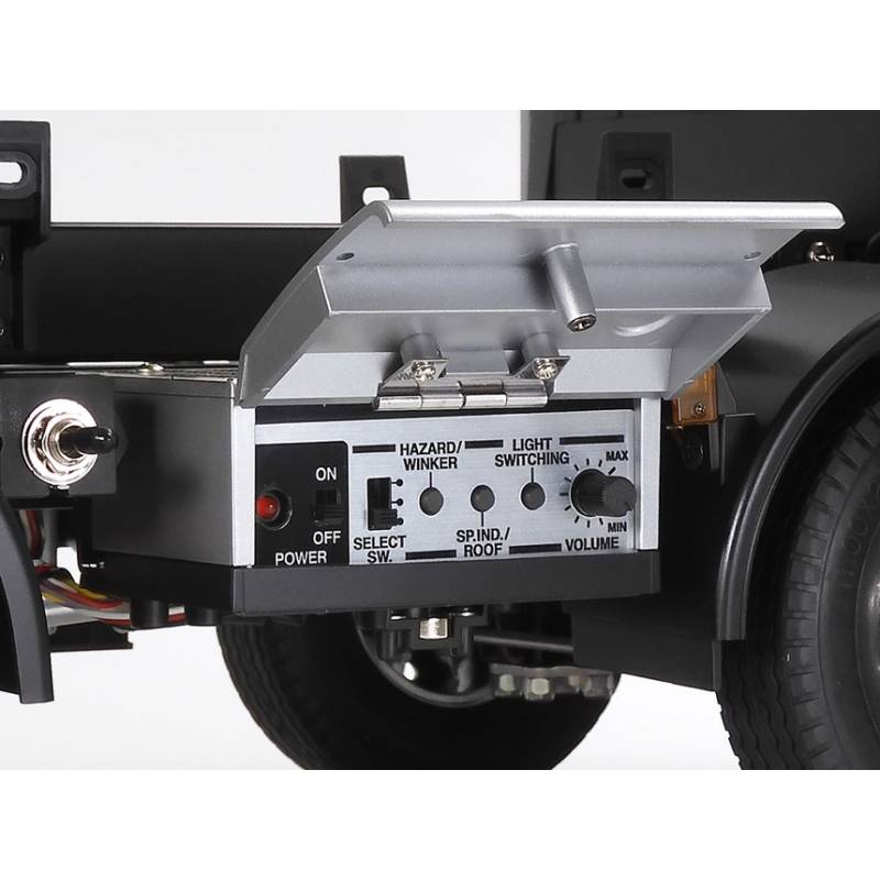 Camion RC Tamiya Mercedes Arocs 4151 porteur benne 8x4 en kit peint en Vert Candy brillant - Tamiya 47523