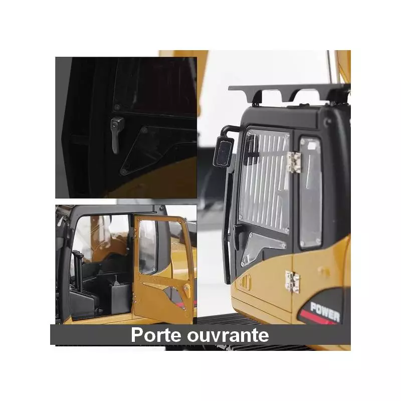Huina 580 RC Excavator V5 1/14 FULL ALLOY 23Ch 2.4Ghz - Huina CY1580 Version 5