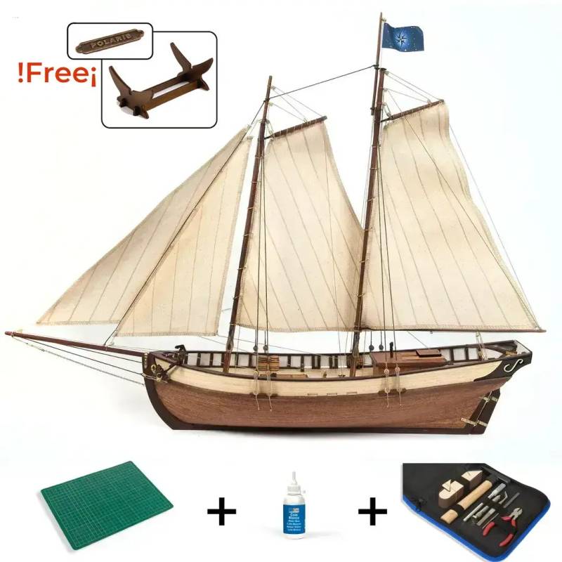 Maquette bois du voilier Polaris de OCCRE + Starter Pack - Occre 12007S