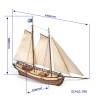 Maquette bois du voilier Polaris de OCCRE + Starter Pack - Occre 12007S