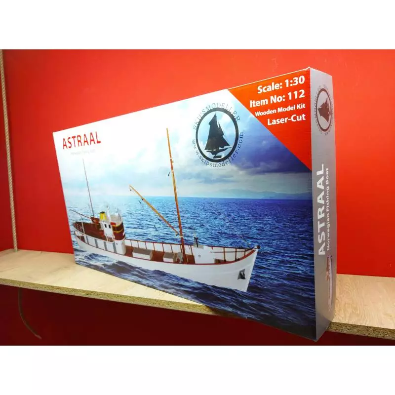 "ASTRAAL" 1/30 scale all-wood kit Nordic fishing boat