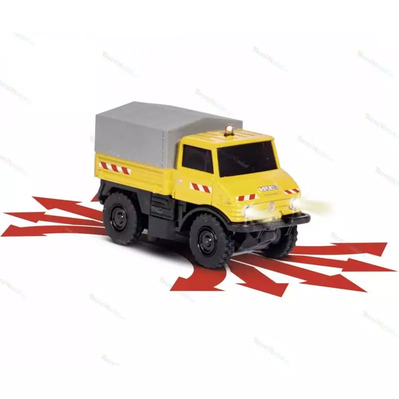 Camion RC Carson 1:87 Unimog U406 "rail-route"