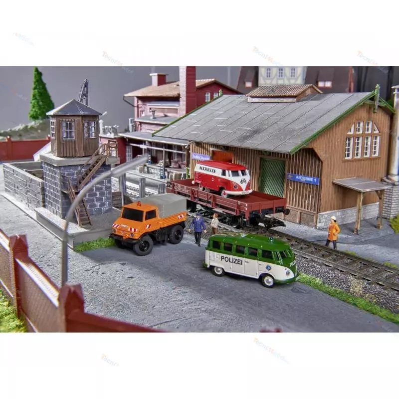 Camion RC Carson 1:87 Unimog U406 "rail-route"